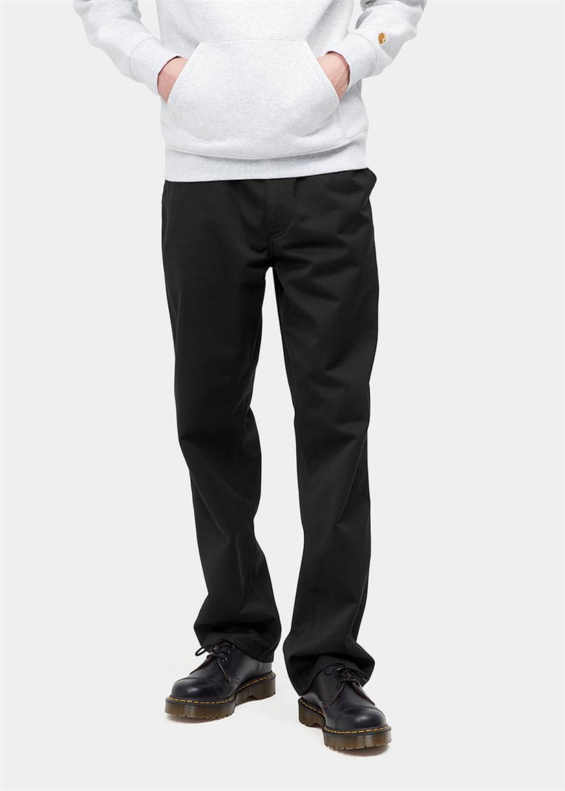 Carhartt WIP I020075 Simple black rinsed pants