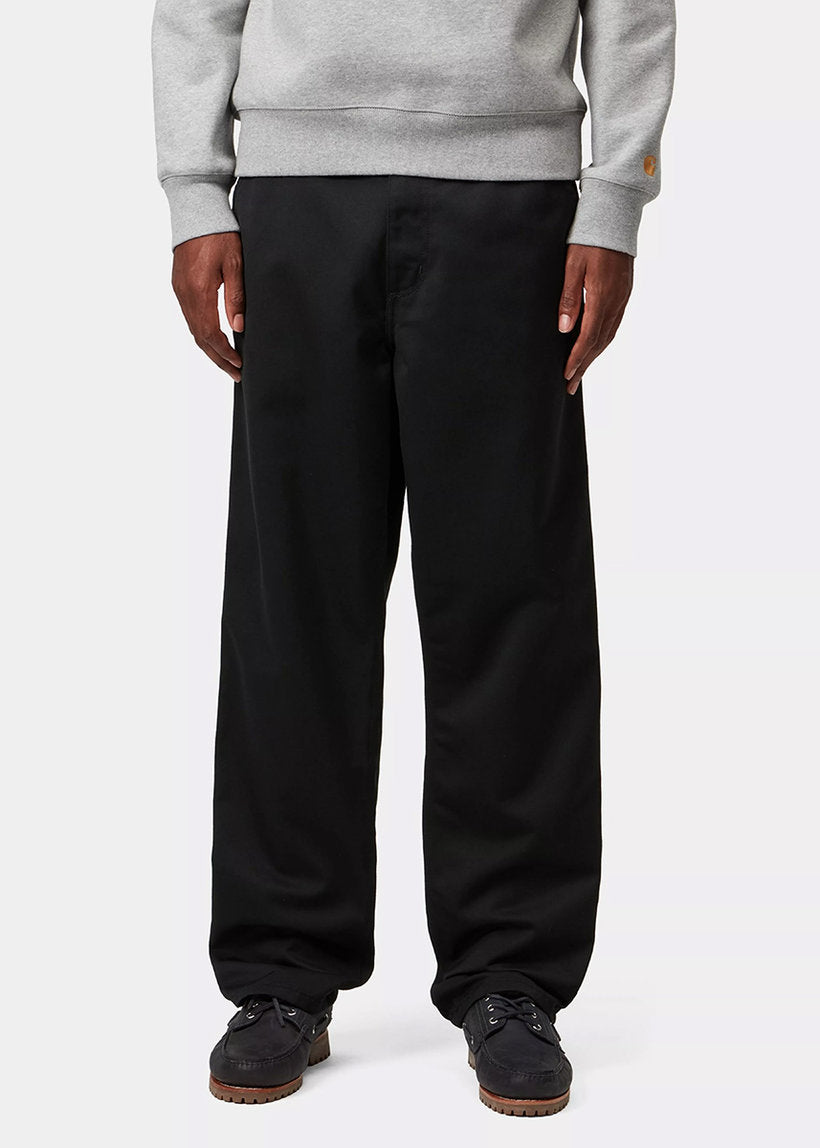 Carhartt WIP I034907 Simple black rinsed pants
