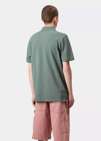 Carhartt WIP I023807 Chase Pique silver/pine/gold polo