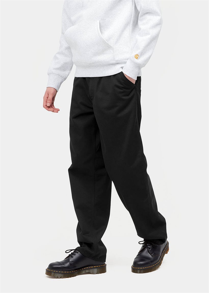 Carhartt WIP I020075 Simple black rinsed pants