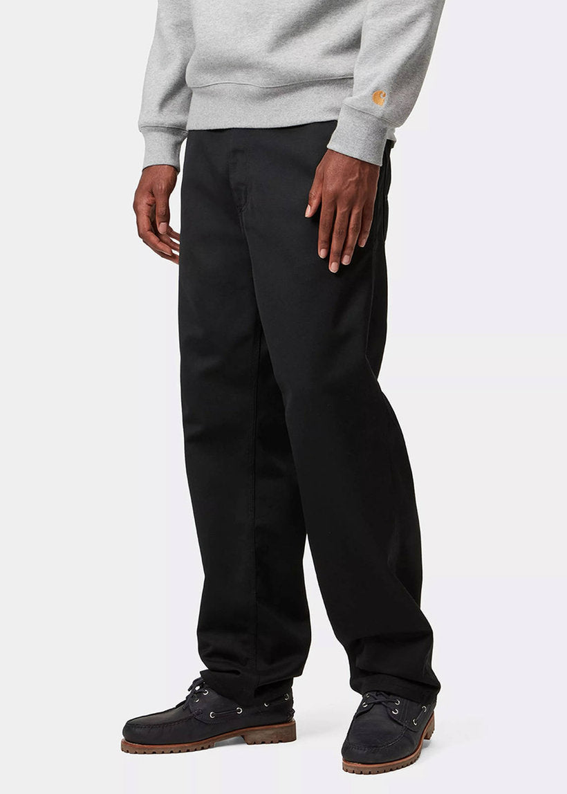 Carhartt WIP I034907 Simple black rinsed pants