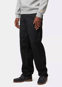 Carhartt WIP I034907 Simple black rinsed pants