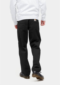 Carhartt WIP I020075 Simple black rinsed pants