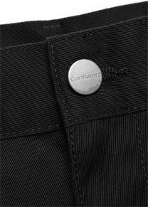 Carhartt WIP I020075 Simple black rinsed pants