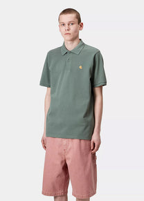 Carhartt WIP I023807 Chase Pique silver/pine/gold polo
