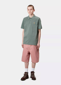 Carhartt WIP I023807 Chase Pique silver/pine/gold polo
