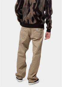 Carhartt WIP I020075 Simple leather rinsed pants
