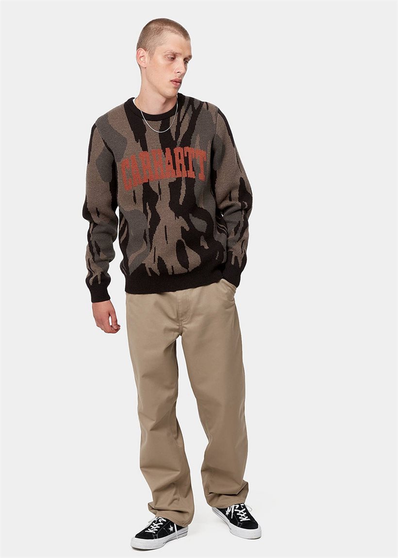 Carhartt WIP I020075 Simple leather rinsed pants