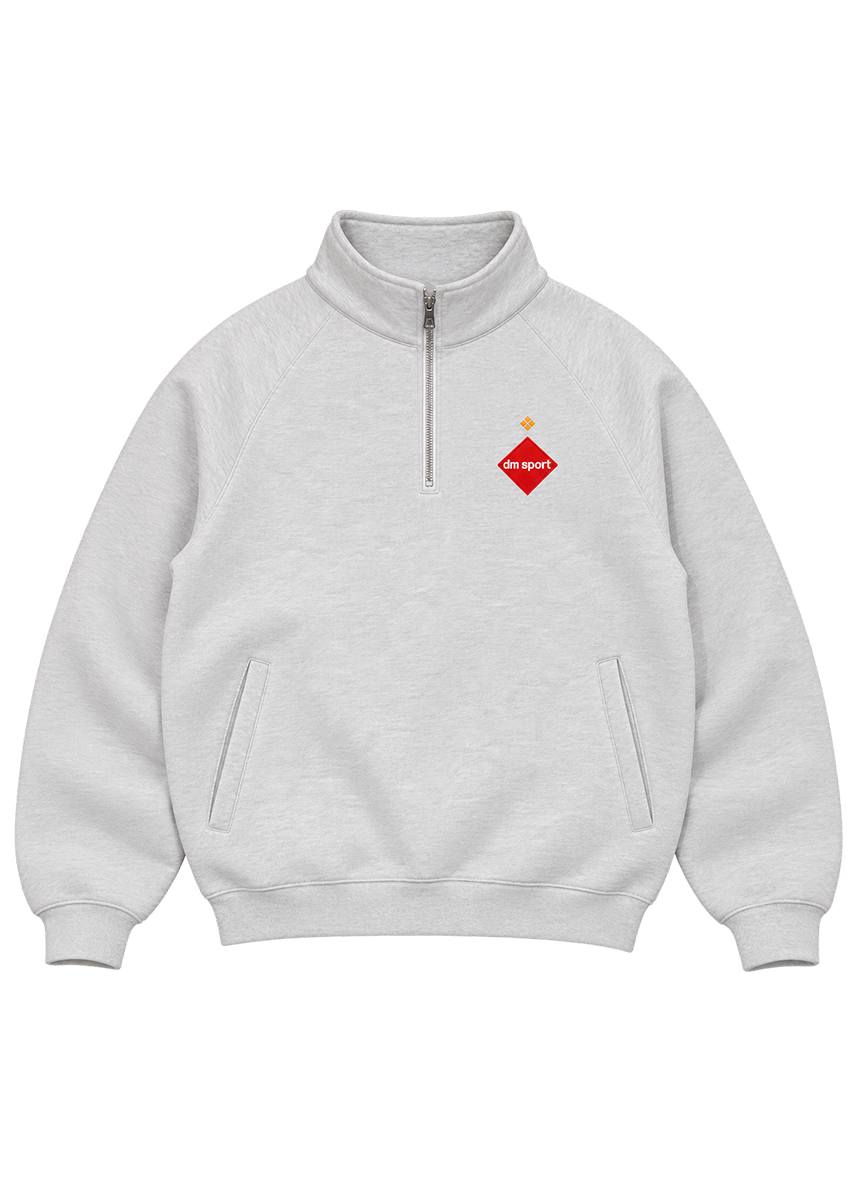 Dangerous Minds SPORT sweater half zip grey