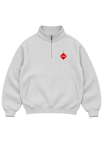 Dangerous Minds SPORT sweater half zip grey