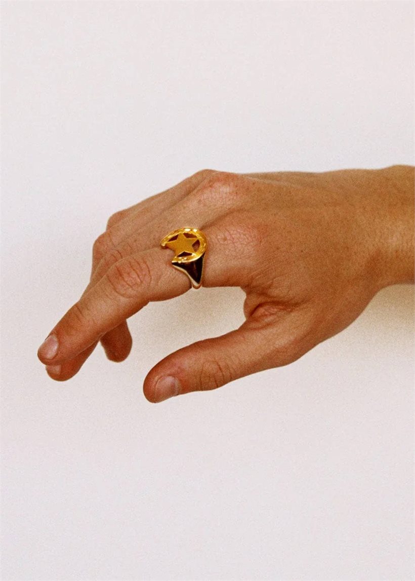 Twojeys Star gold ring