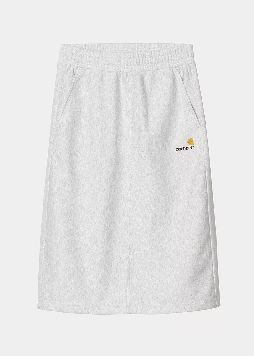 Carhartt WIP I034491 W' American Script ash heather sweat skirt