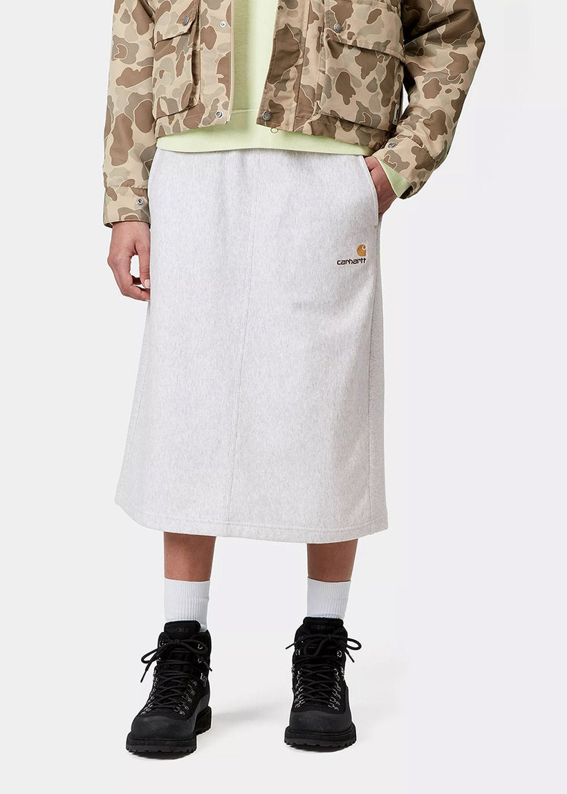 Carhartt WIP I034491 W' American Script ash heather sweat skirt