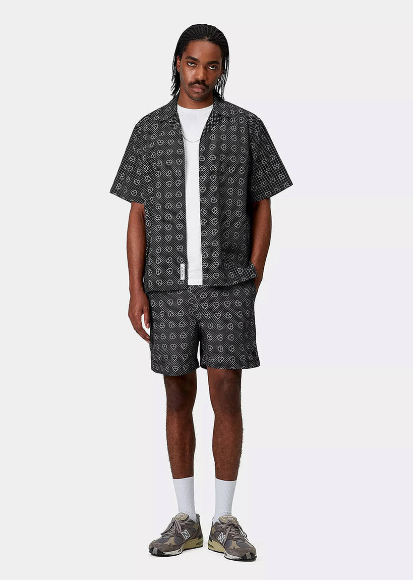 Carhartt WIP I035063 Slater furoshiki print/black swim trunks