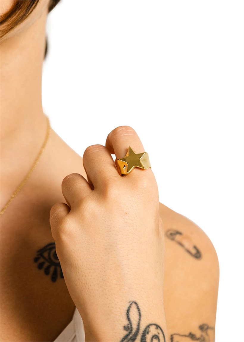 Twojeys Shooting Star gold ring