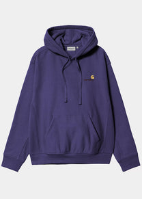 Carhartt WIP I028279 American Script aura hooded sweatshirt
