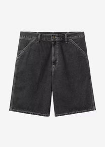 Carhartt WIP I033333 Simple black heavy stone washed shorts