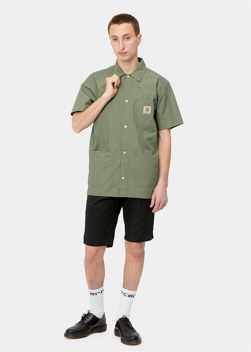 Carhartt WIP I010722 Sid black rinsed shorts