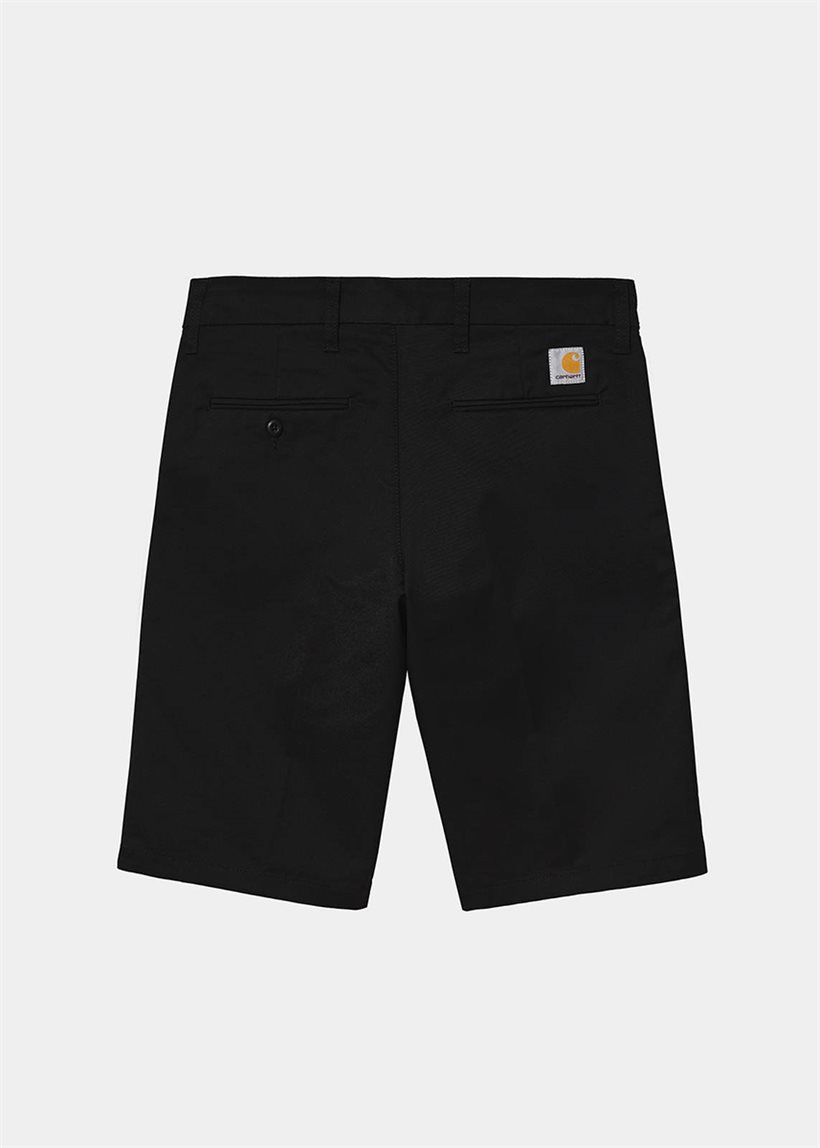 Carhartt WIP I010722 Sid black rinsed shorts