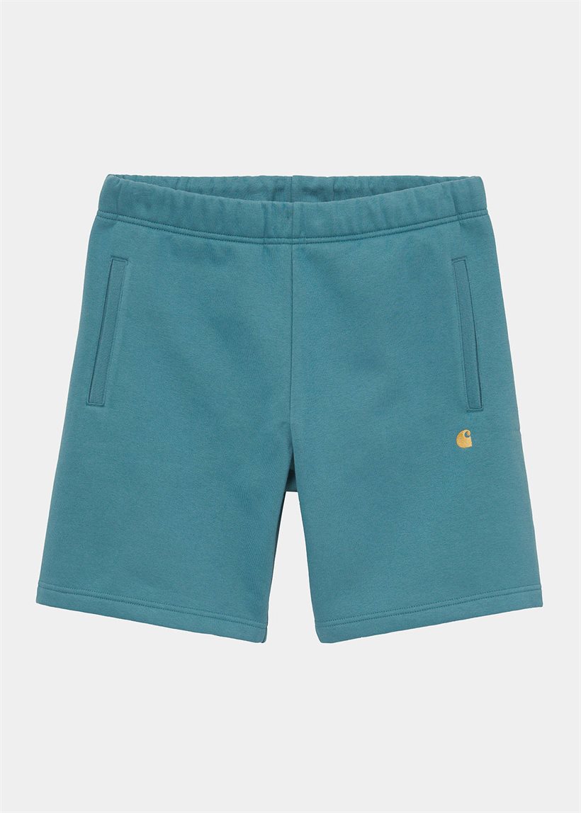 Carhartt WIP I028950 Chase hydro gold sweat shorts