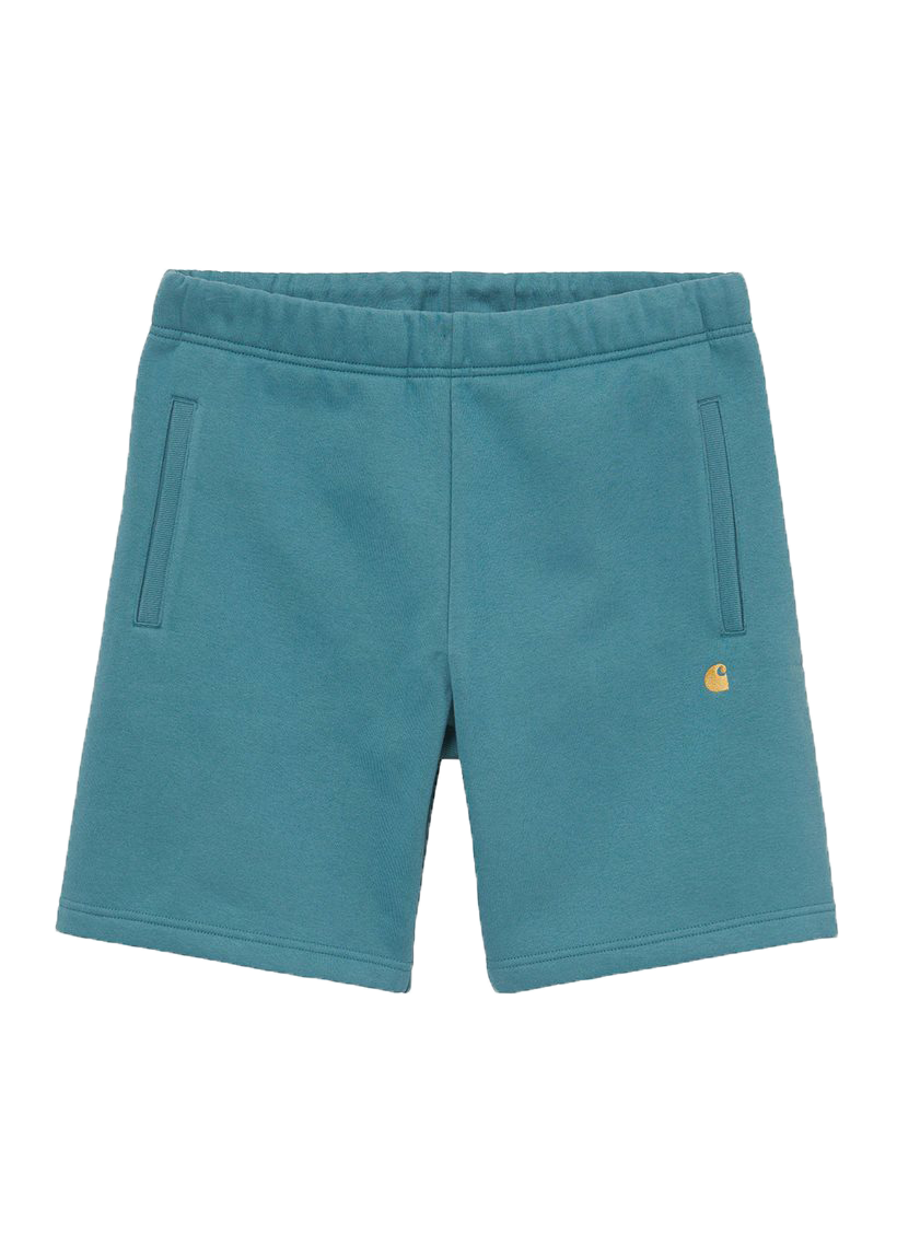 Carhartt WIP I028950 Chase hydro gold sweat shorts