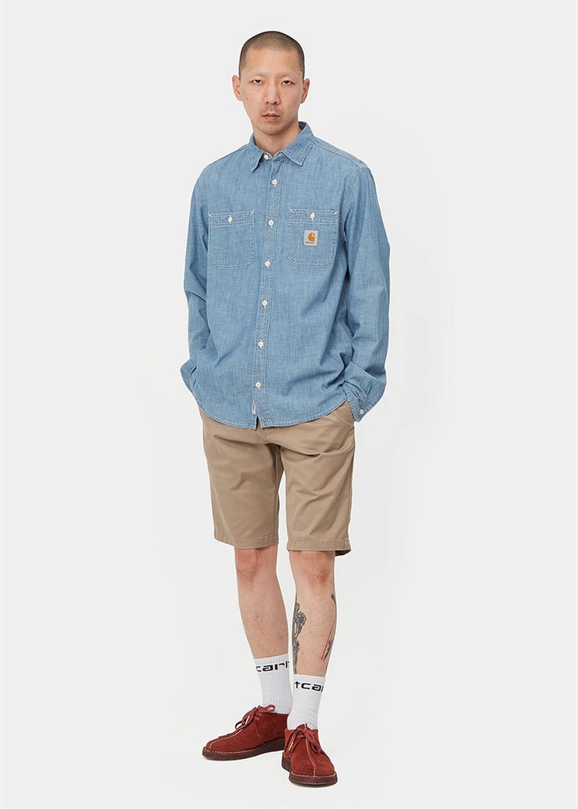 Carhartt WIP I010722 Sid leather rinsed shorts