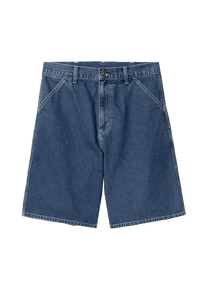 Carhartt WIP I033333 Simple blue stone washed shorts