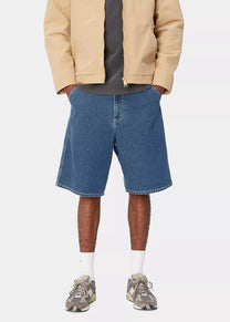 Carhartt WIP I033333 Simple blue stone washed shorts