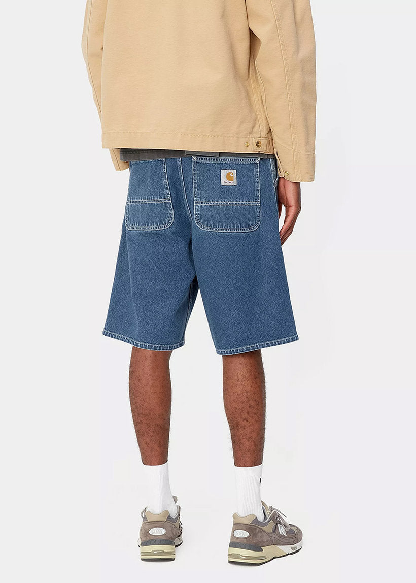 Carhartt WIP I033333 Simple blue stone washed shorts