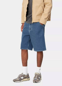 Carhartt WIP I033333 Simple blue stone washed shorts