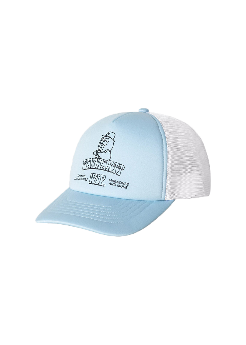 Carhartt WIP I035278 Sandwich blue fog trucker cap