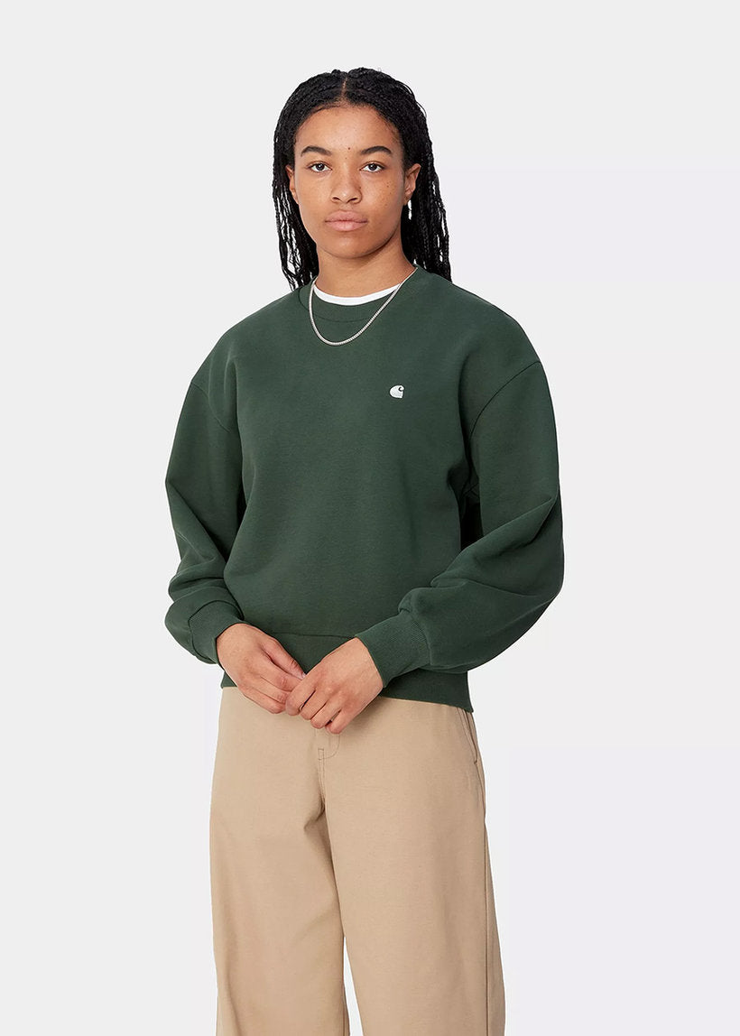 Carhartt WIP I032643 W' Casey sycamore tree/silver sweatshirt