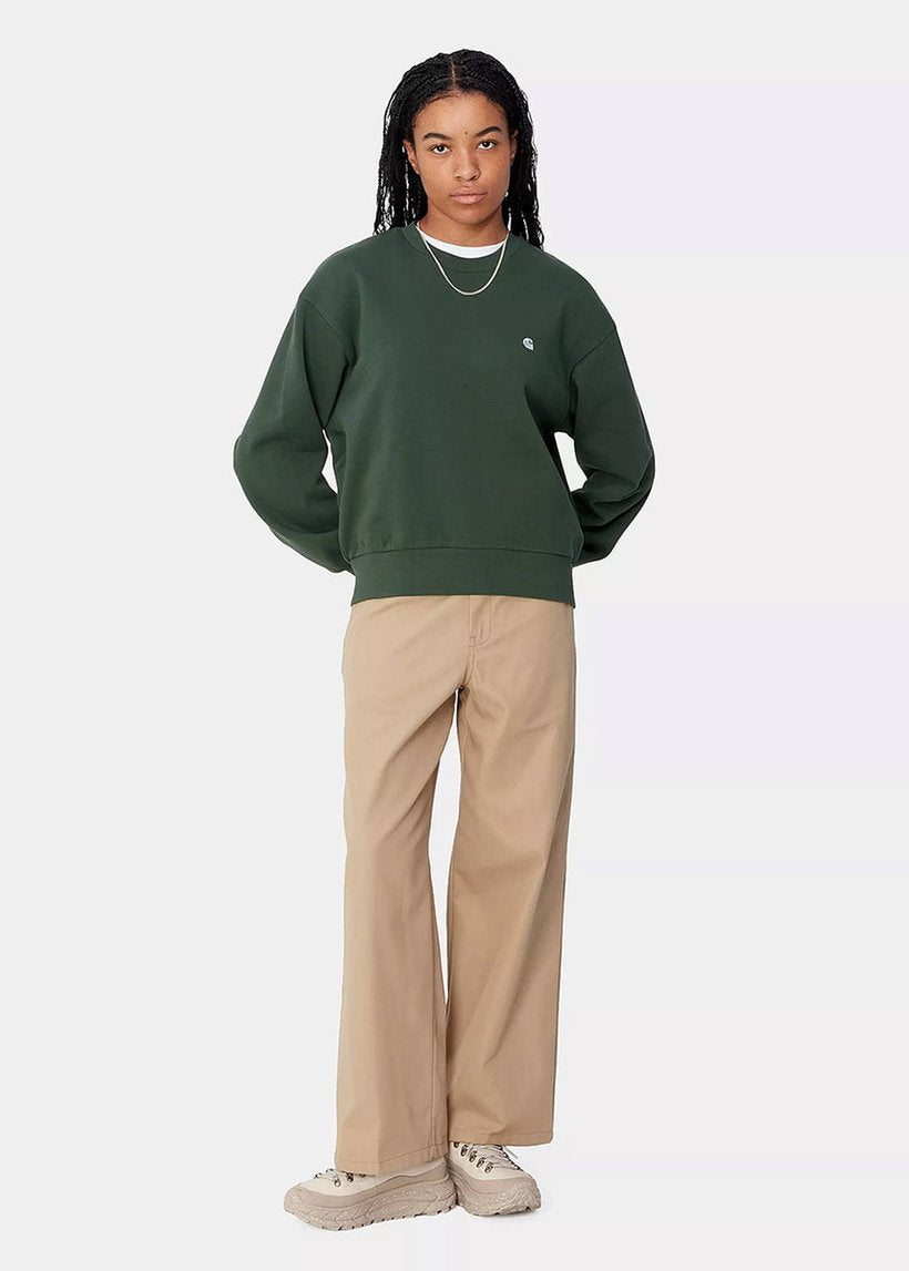Carhartt WIP I032643 W' Casey sycamore tree/silver sweatshirt