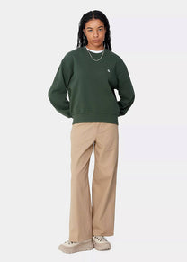 Carhartt WIP I032643 W' Casey sycamore tree/silver sweatshirt