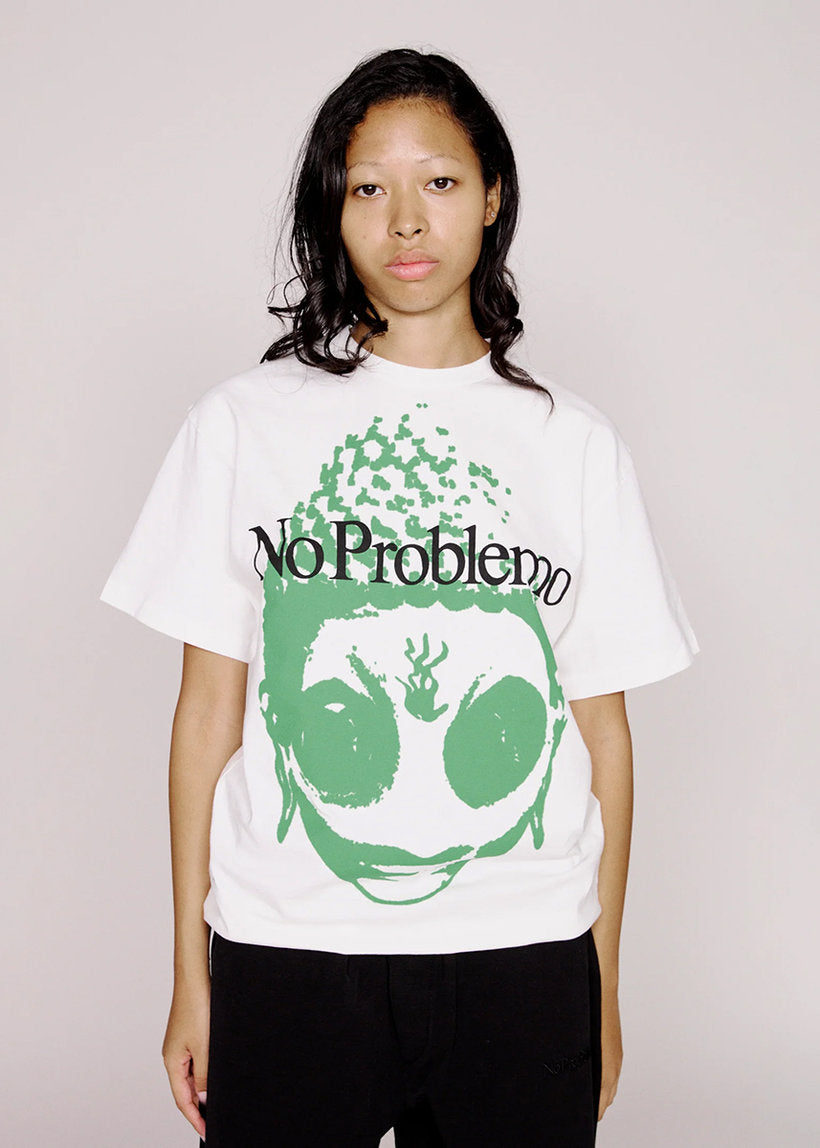 No Problemo Sidd white SS tee