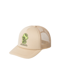 Carhartt WIP I034357 Harttronix dusty H brown trucker cap