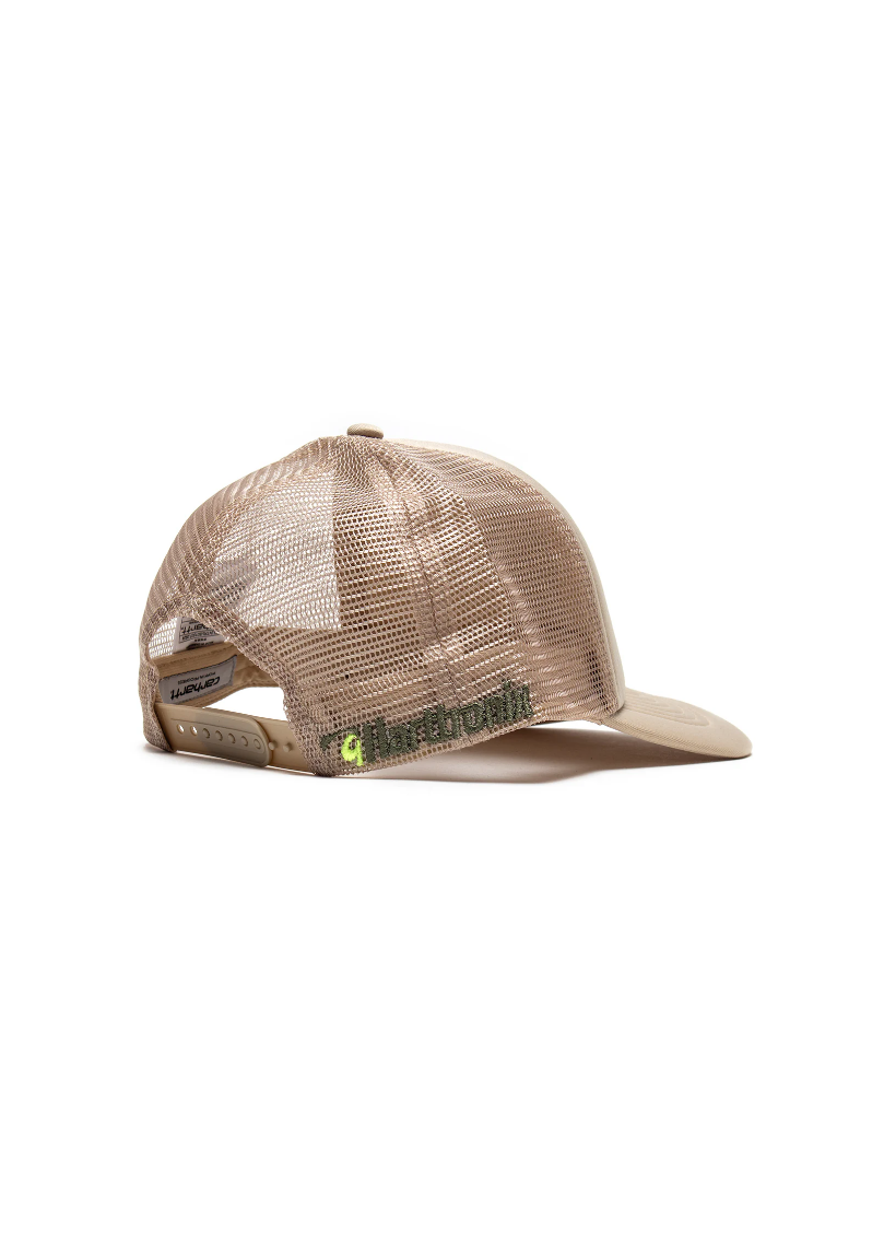 Carhartt WIP I034357 Harttronix dusty H brown trucker cap