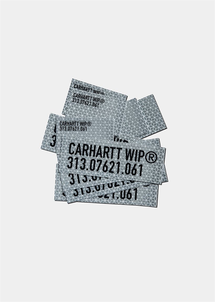 Carhartt WIP I033617 Tour plastic reflective grey sticker bag