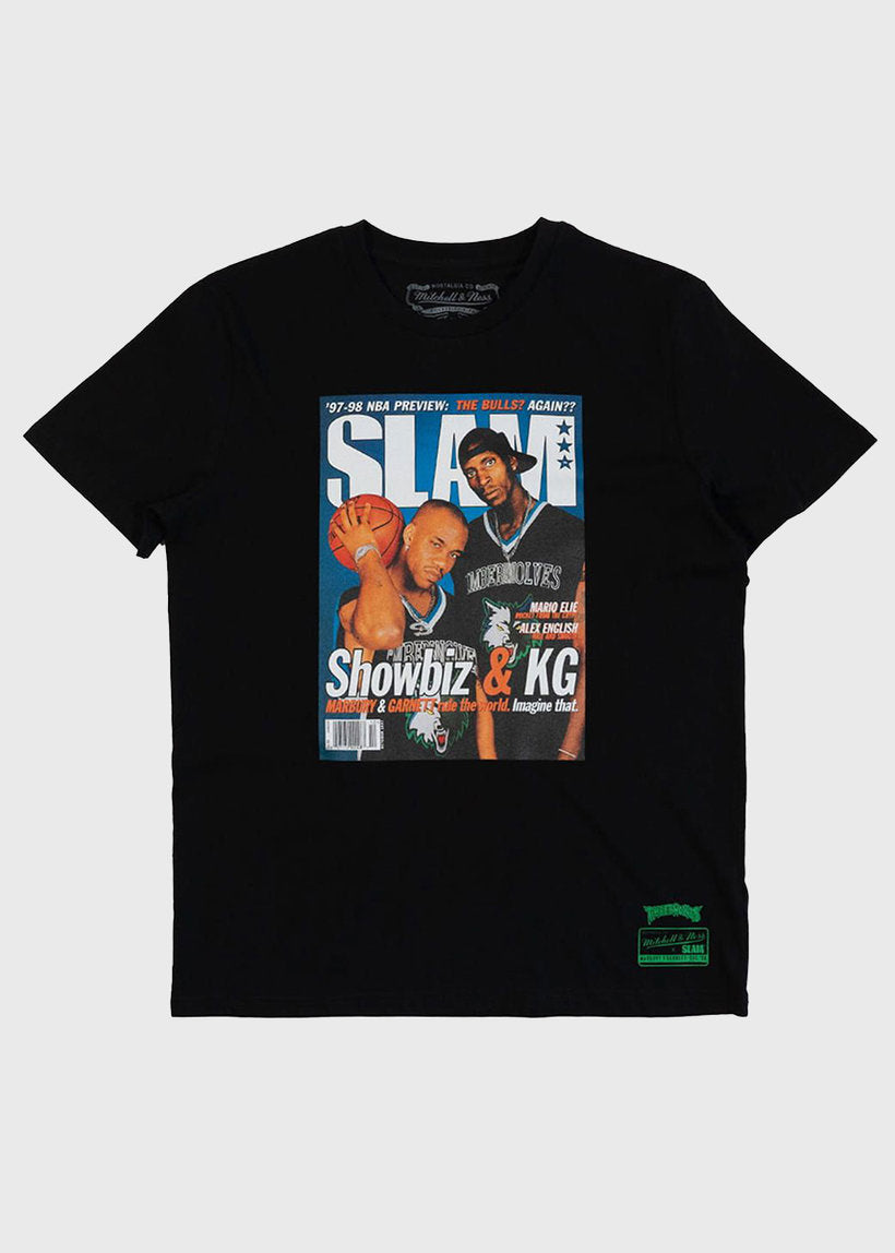 Mitchell &amp; Ness NBA Slam Timberwolves Stephon Marbury Minnesota black tee