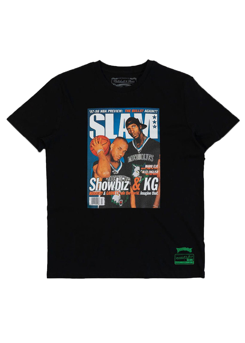 Mitchell &amp; Ness NBA Slam Timberwolves Stephon Marbury Minnesota black tee