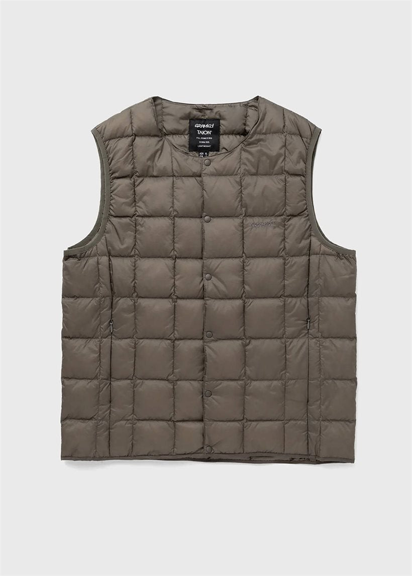 Gramicci G3FU-J100 Inner Down stone grey vest