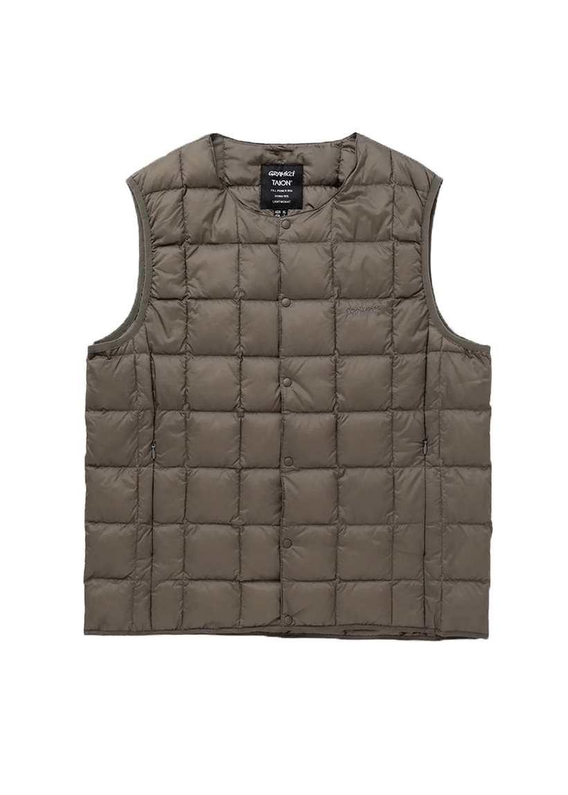 Gramicci G3FU-J100 Inner Down stone grey vest