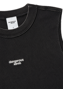 Dangerous Minds waffle black sleeveless tshirt