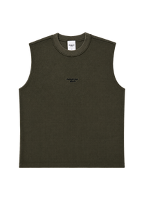 Dangerous Minds waffle olive sleeveless tshirt