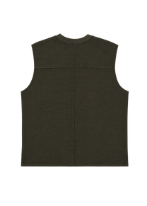 Dangerous Minds waffle olive sleeveless tshirt