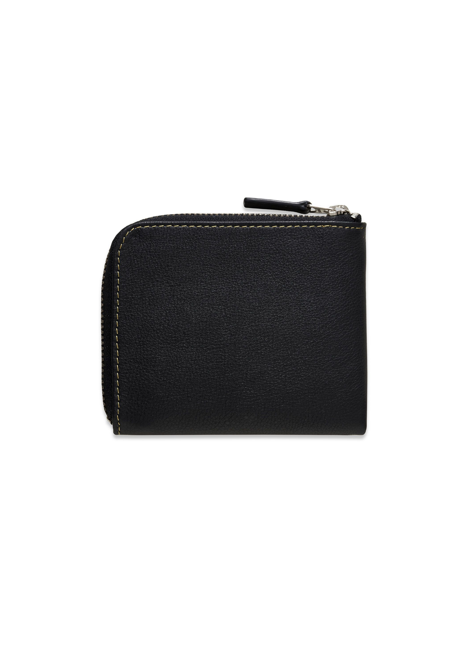 Iuter black zip wallet