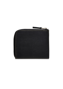 Iuter black zip wallet