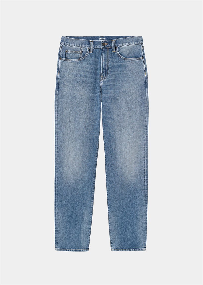 Carhartt WIP I029208 Newel blue worn bleached pants