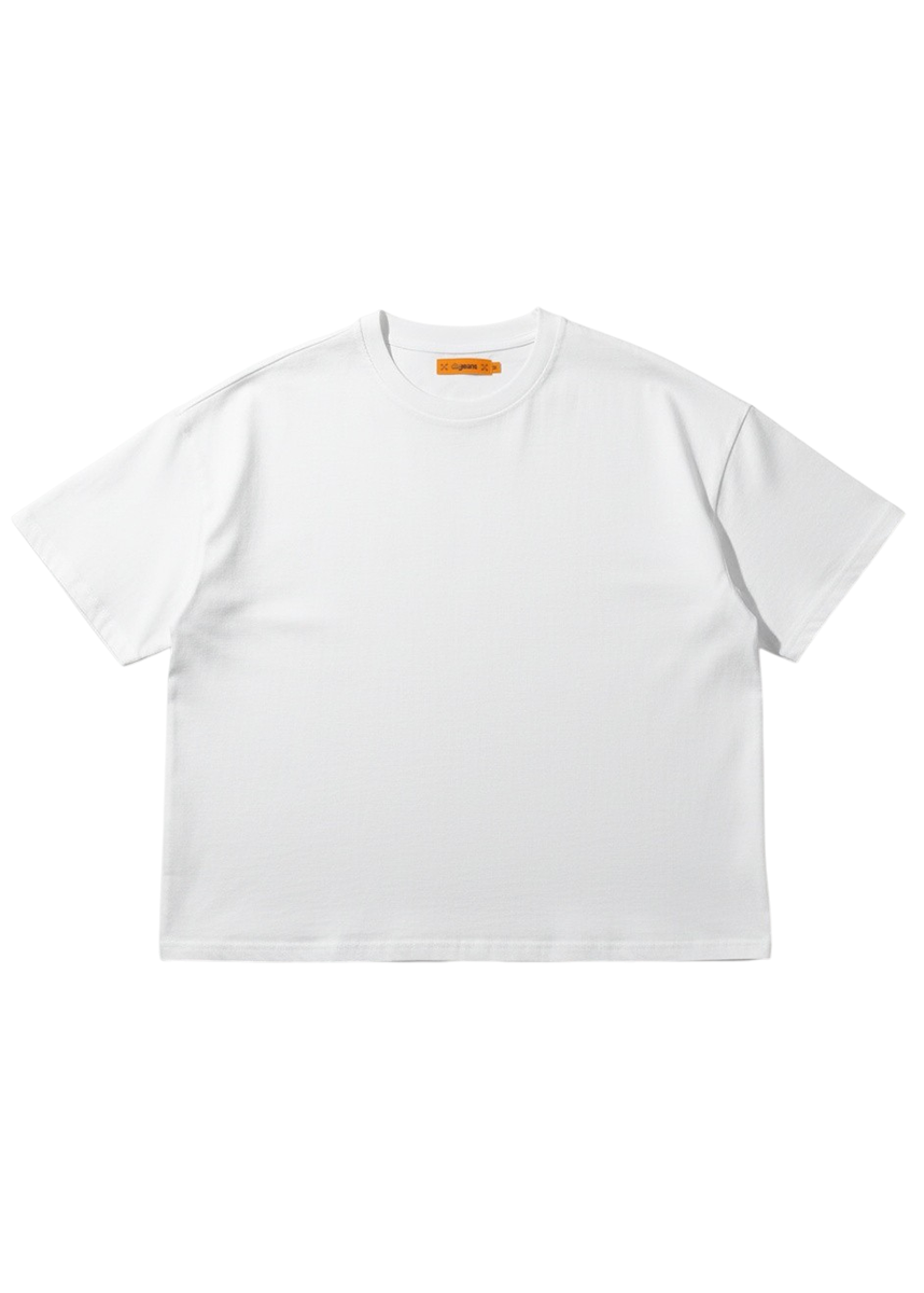 Dm Jeans boxy fit white tshirt