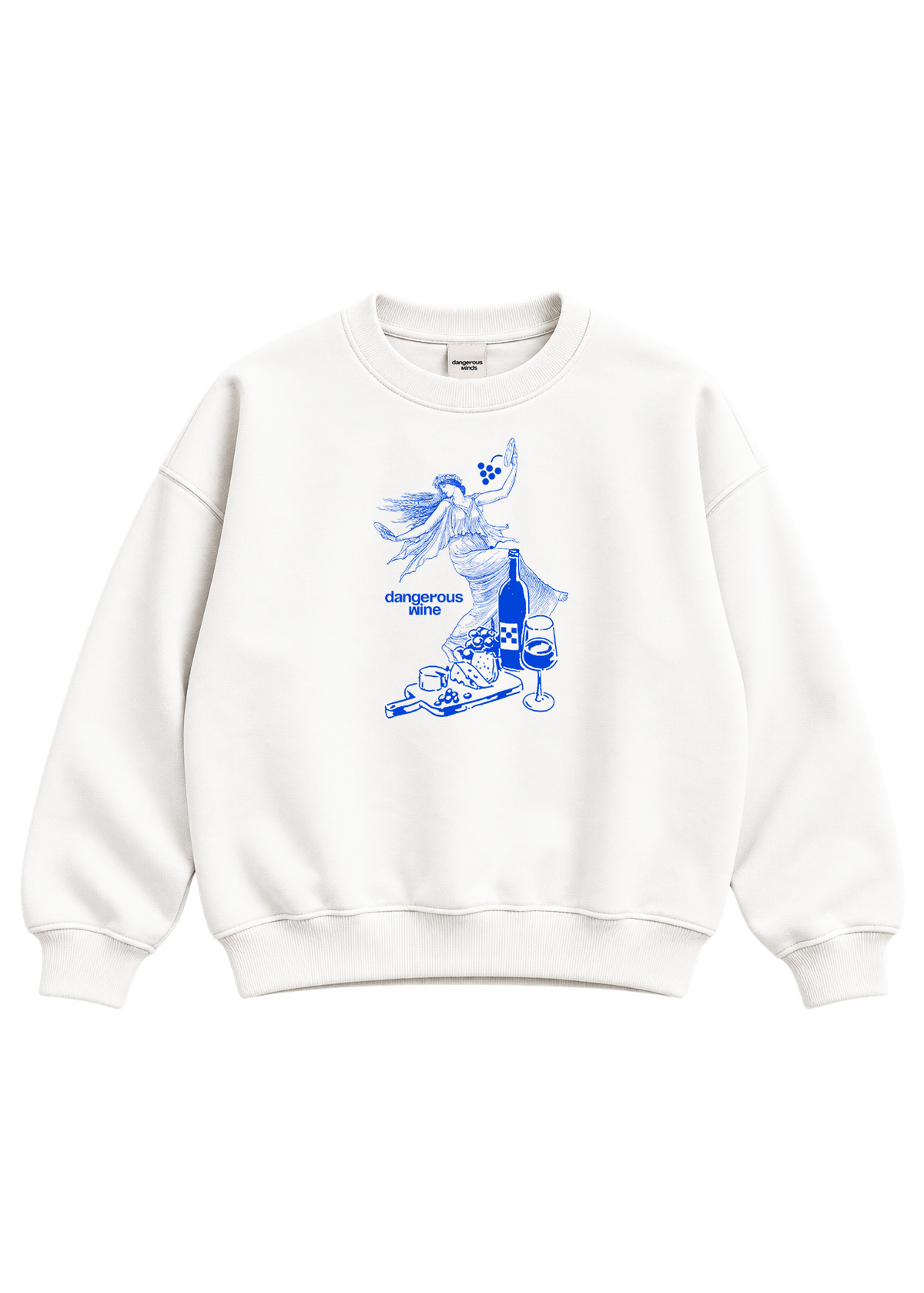 Dangerous Minds WINE Turia white crewneck